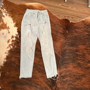 American Eagle Distressed Light Blue Women's Jeans